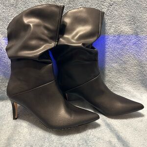 Chic Black Heeled Boots for Women